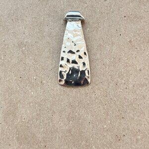 Silpada Hammered Sterling Silver Tie Tab Pendant N1592